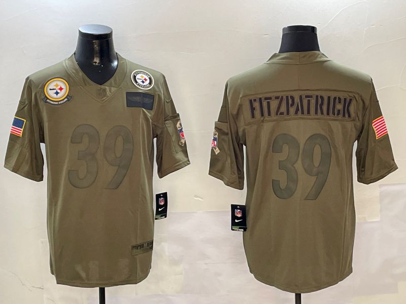 Men Pittsburgh Steelers #39 Fitzpatrick Green 2024 Nike Limited NFL Jersey style 01081->pittsburgh steelers->NFL Jersey